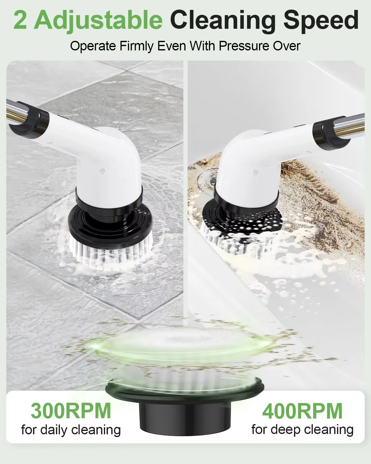 Electric Cleaning Brush - Cordless & Effortless Cleaning