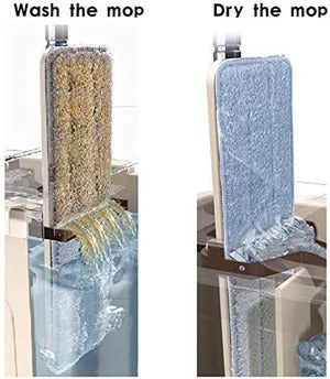 Dual-Chamber Mop - Hands-Free Cleaning